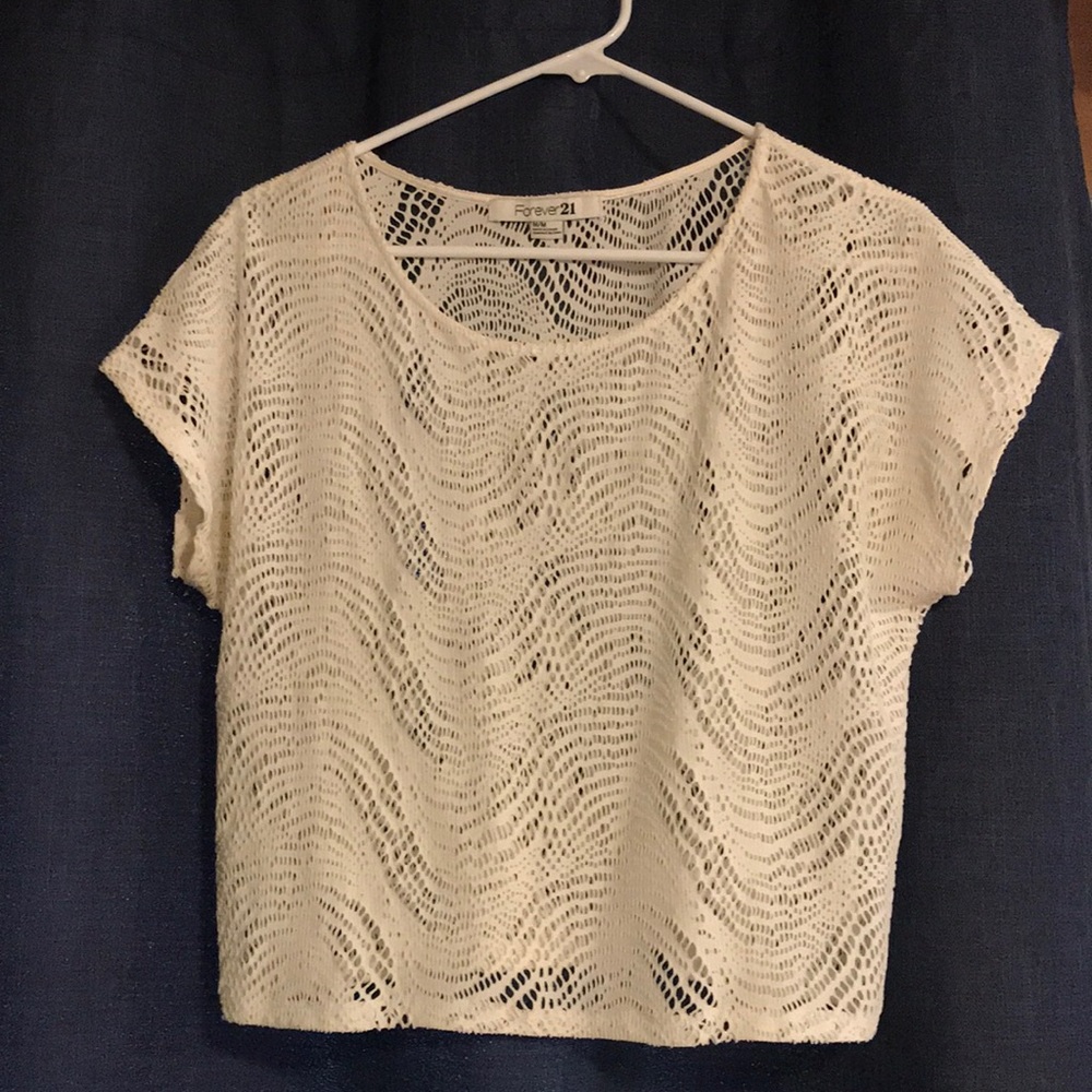 Forever 21 Holy/Lacy Shirt